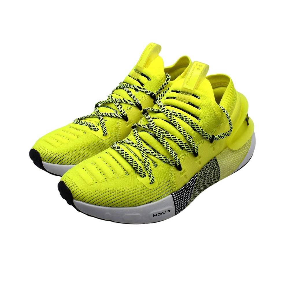 Under Armour HOVR Phantom 3 Running Shoes Mens Sz 9 Yellow Black NEW 3025516-300